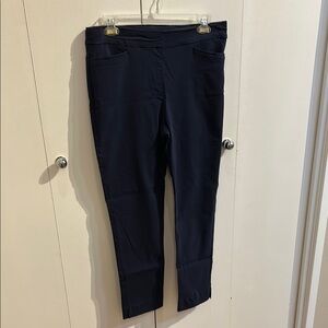 Chico’s Brigitte, Pull-on Ankle Pants - Navy Blue